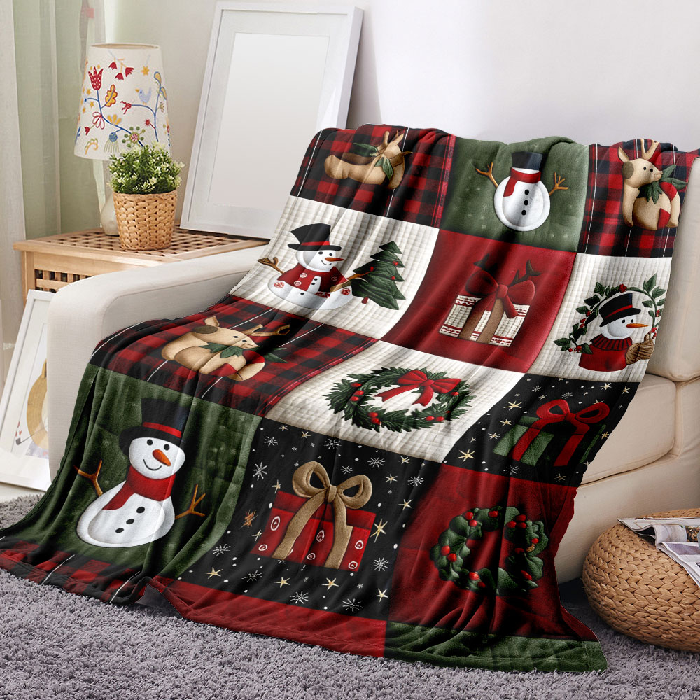 Christmas Quilt Patchwork Blan - Christmas Throw Blanket recensie en prijs