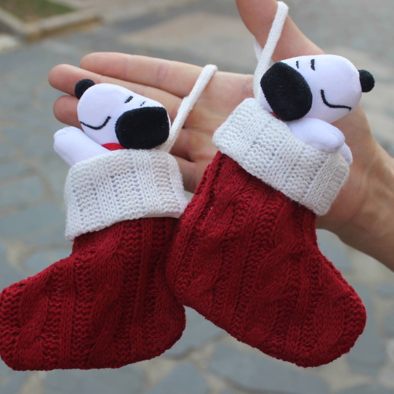 6piece 15CM Peanuts Christmas  - Christmas Stocking Hanging recensie en prijs