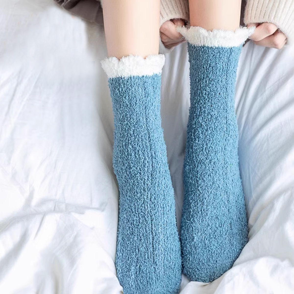 6/12 Pairs of Fuzzy Socks Soft - Christmas Stocking Hanging recensie en prijs