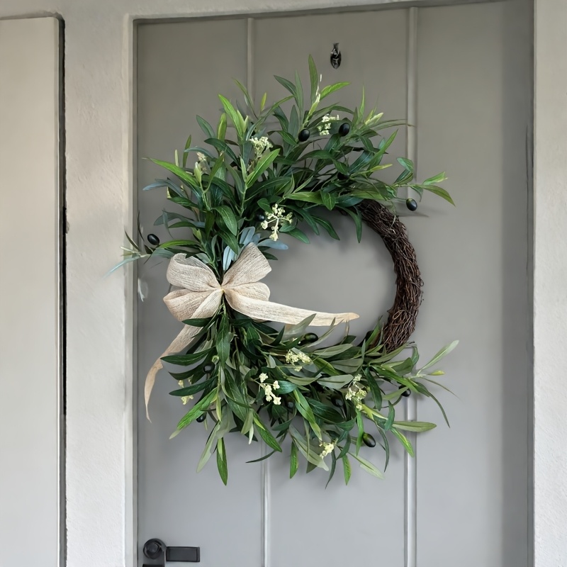 2025 Artificial Olive Wreath W - Christmas Wreath Fake recensie en prijs