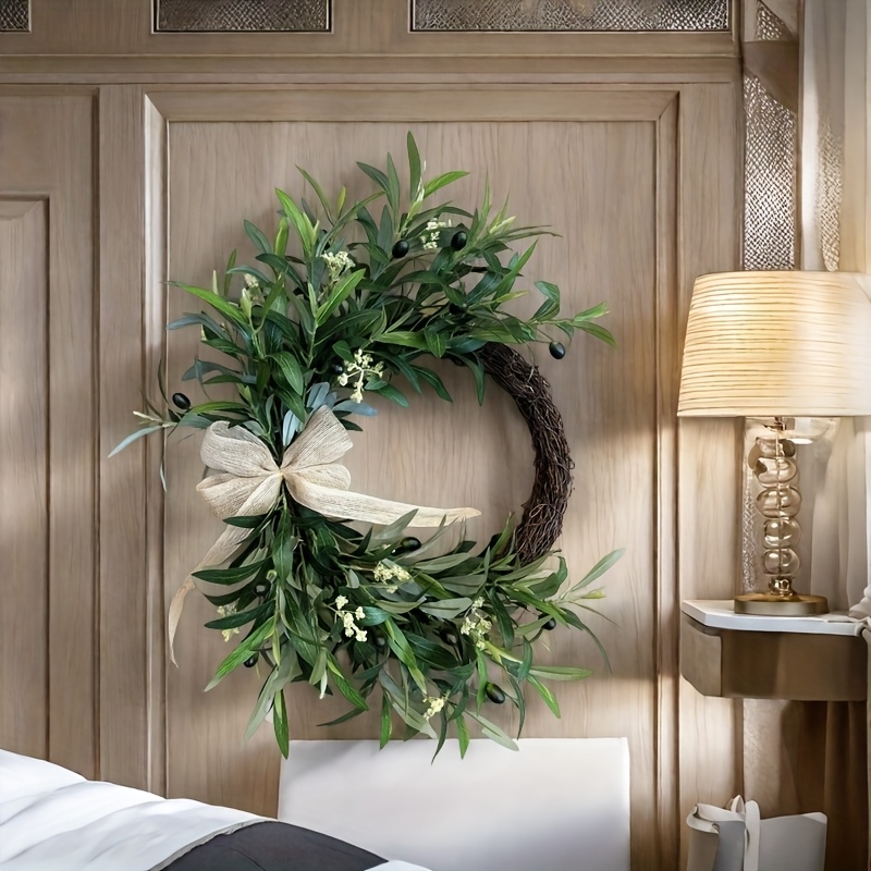 2025 Artificial Olive Wreath W - Christmas Wreath Fake recensie en prijs