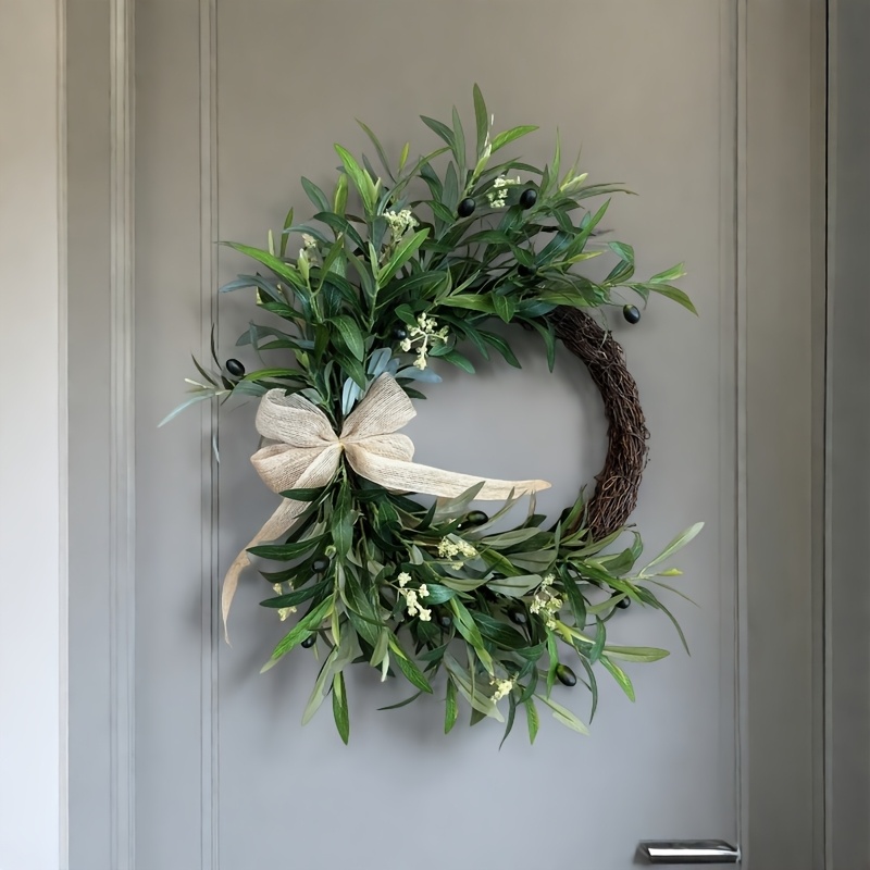 2025 Artificial Olive Wreath W - Christmas Wreath Fake recensie en prijs